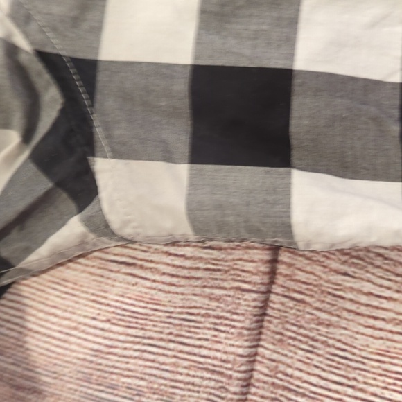 Fred Perry Black White Gingham Short sleeve button down shirt Slim fit xxl - Picture 8 of 12